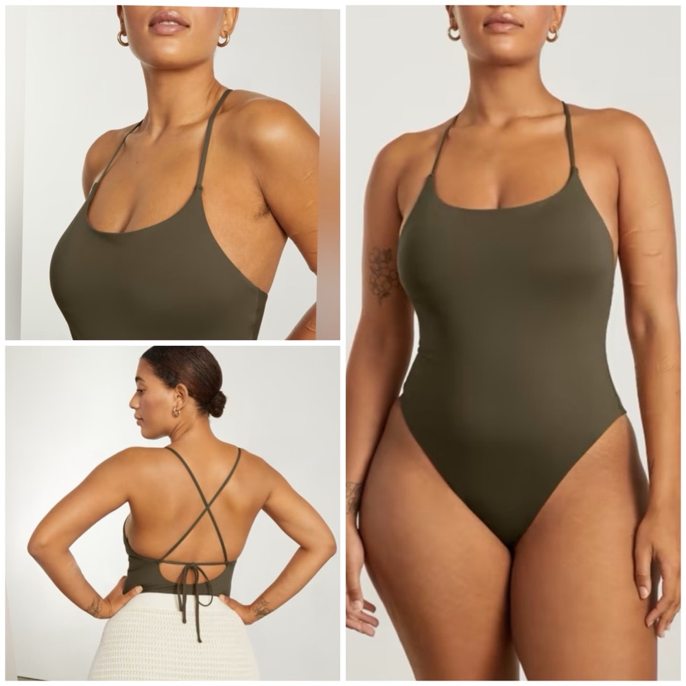 NWOT Everlane The String One Piece Bathing Suit Size XL